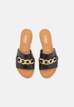 Gabor Comfort Muiltjes - Schwarz/Gold -Gabor Comfort Verkoopwinkel 195bbd4af6024dfc8f2090866aa46504