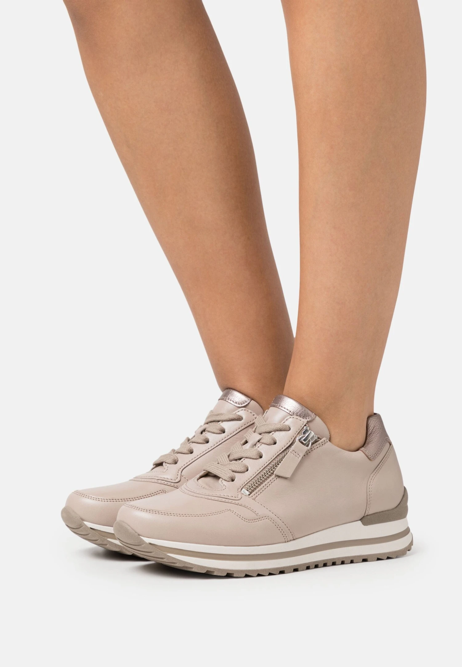 Gabor Comfort Sneakers Laag - Lino/Dark Rose 3 Gabor Comfort Sneakers Laag - Lino/Dark Rose