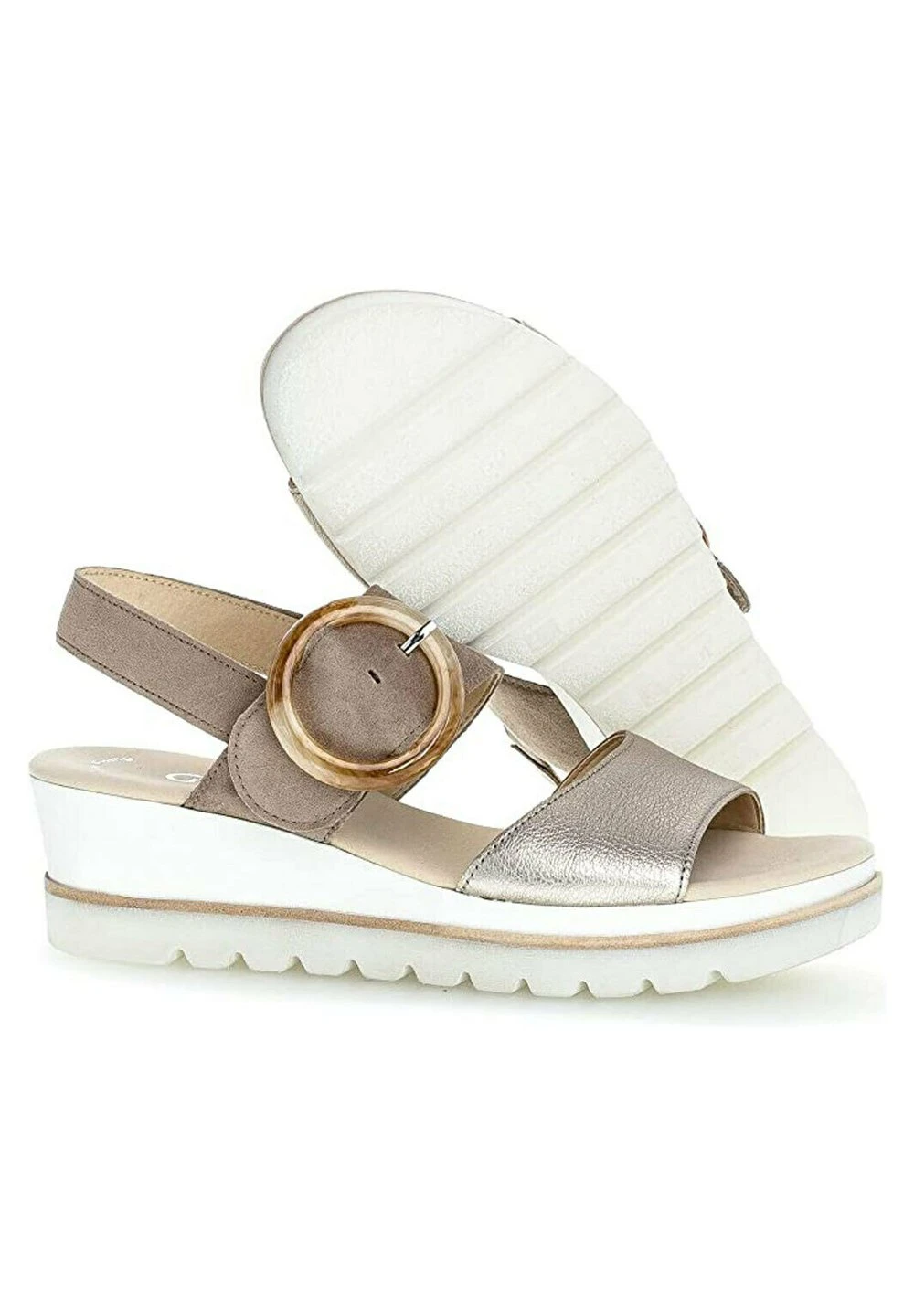 Gabor Comfort Comfort- Sandalen Met Plateauzool - Beige 7 Gabor Comfort Comfort- Sandalen Met Plateauzool - Beige - Afbeelding 5