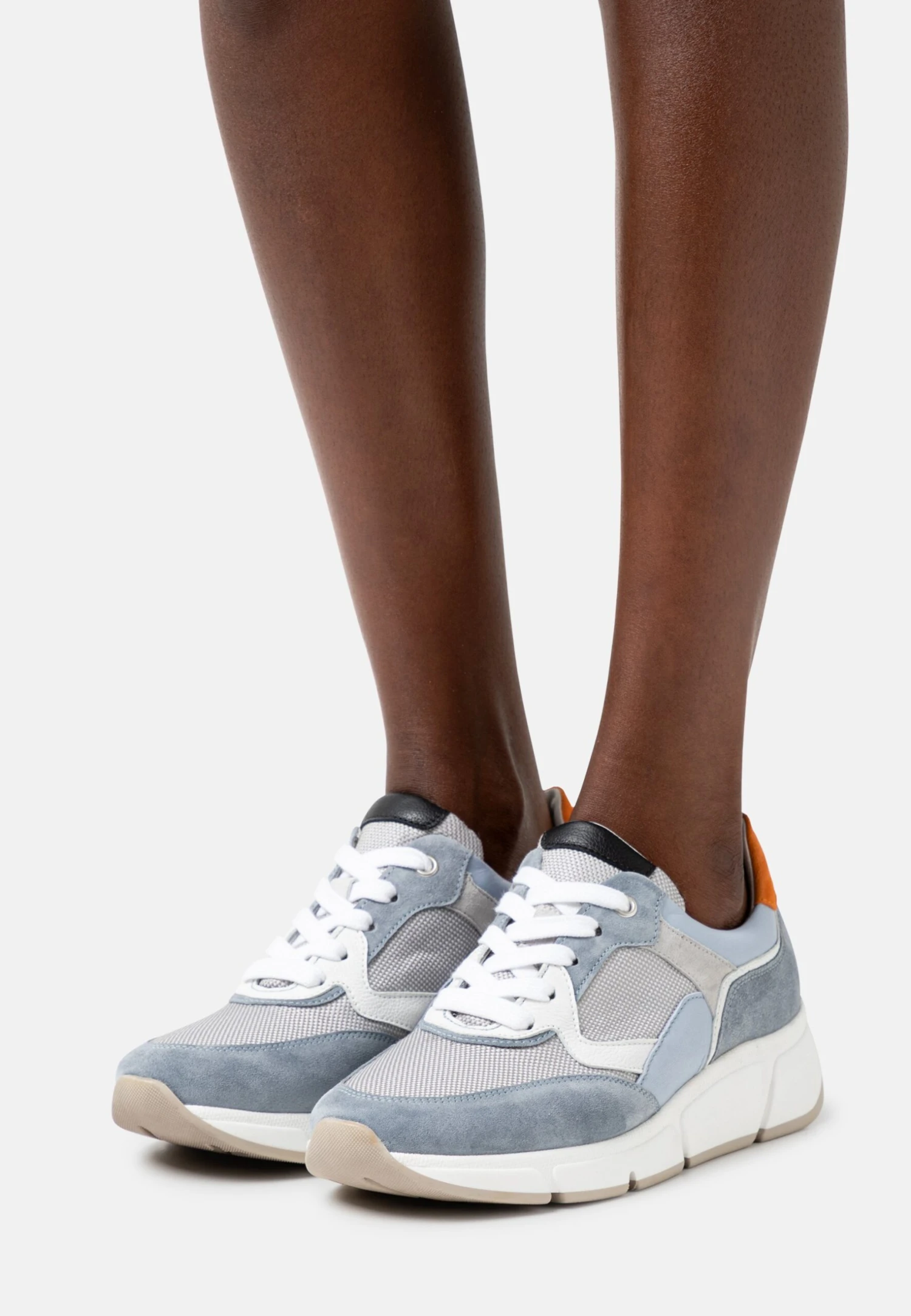 Gabor Comfort Sneakers Laag - Grau/Cielo/Orange 3 Gabor Comfort Sneakers Laag - Grau/Cielo/Orange