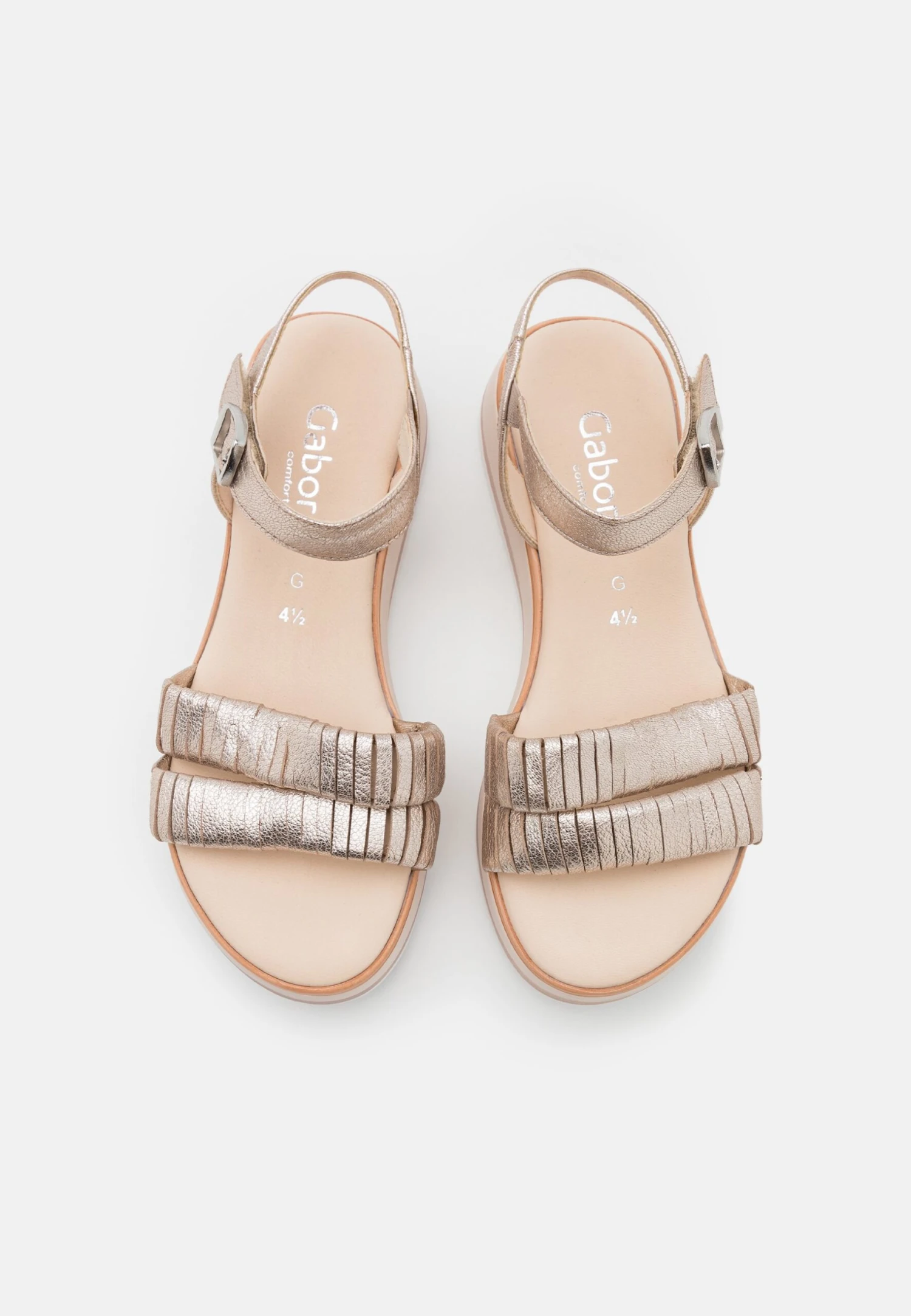 Gabor Comfort Sandalen Met Plateauzool - Puder 7 Gabor Comfort Sandalen Met Plateauzool - Puder - Afbeelding 6