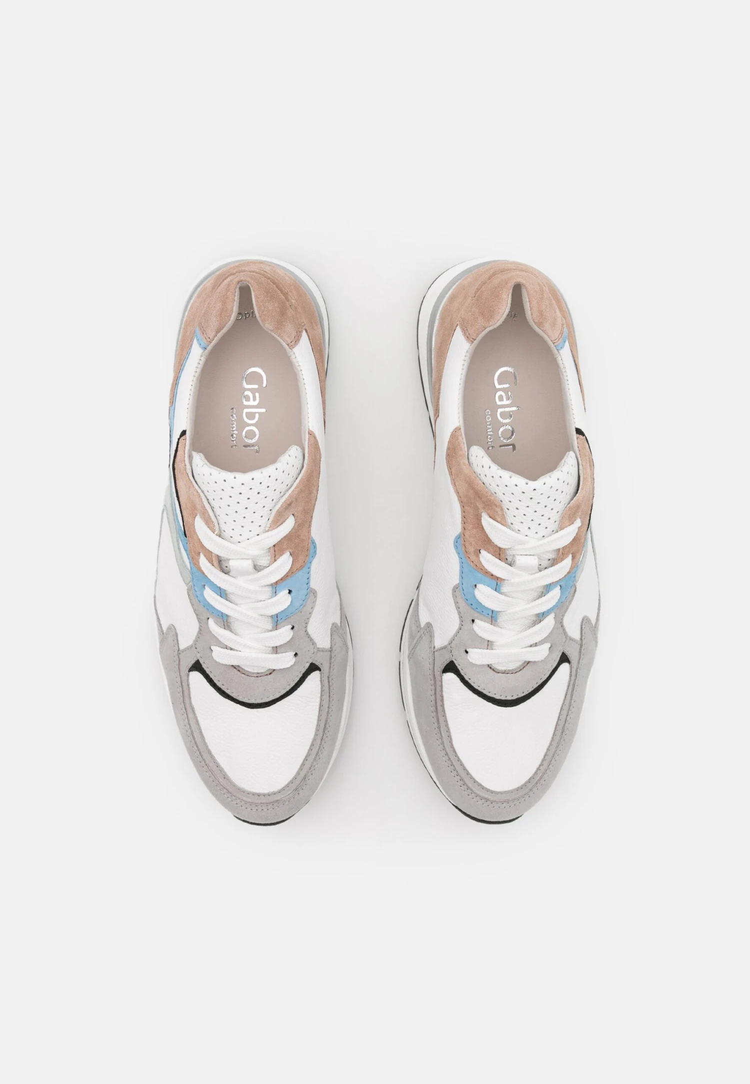 Gabor Comfort Sneakers Laag - Weiß/Pastell/Schwarz 8 Gabor Comfort Sneakers Laag - Weiß/Pastell/Schwarz - Afbeelding 6